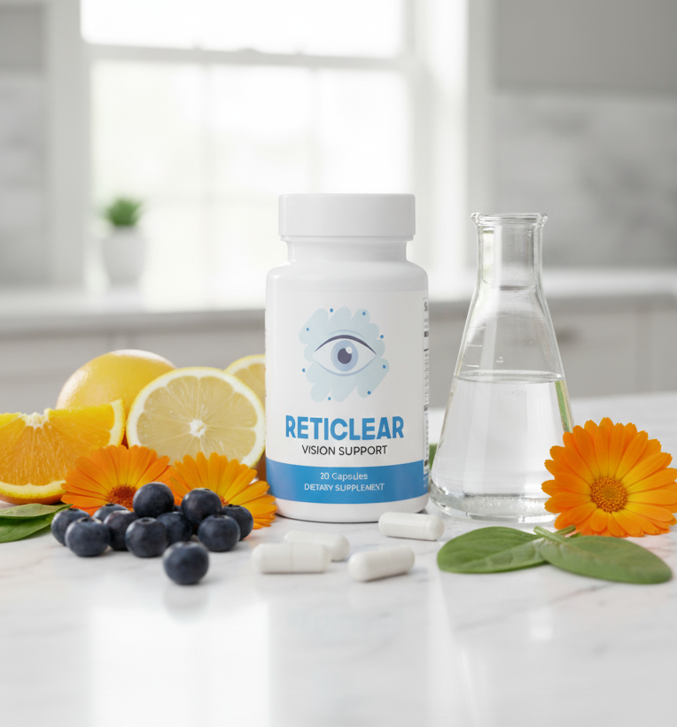 [Imagem mostrando o efeito do RetiClear na visão]